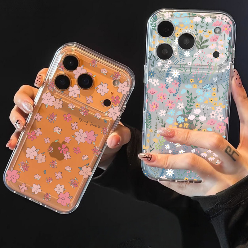 Realme C67 - Casing Motif Bunga Hati Untuk Realme