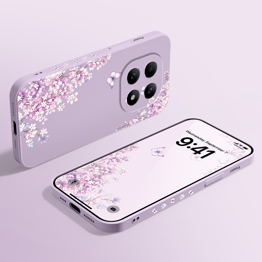 Casing Ponsel Motif Bunga Viol - Xiaomi Redmi Note 13 ulasan dan harga