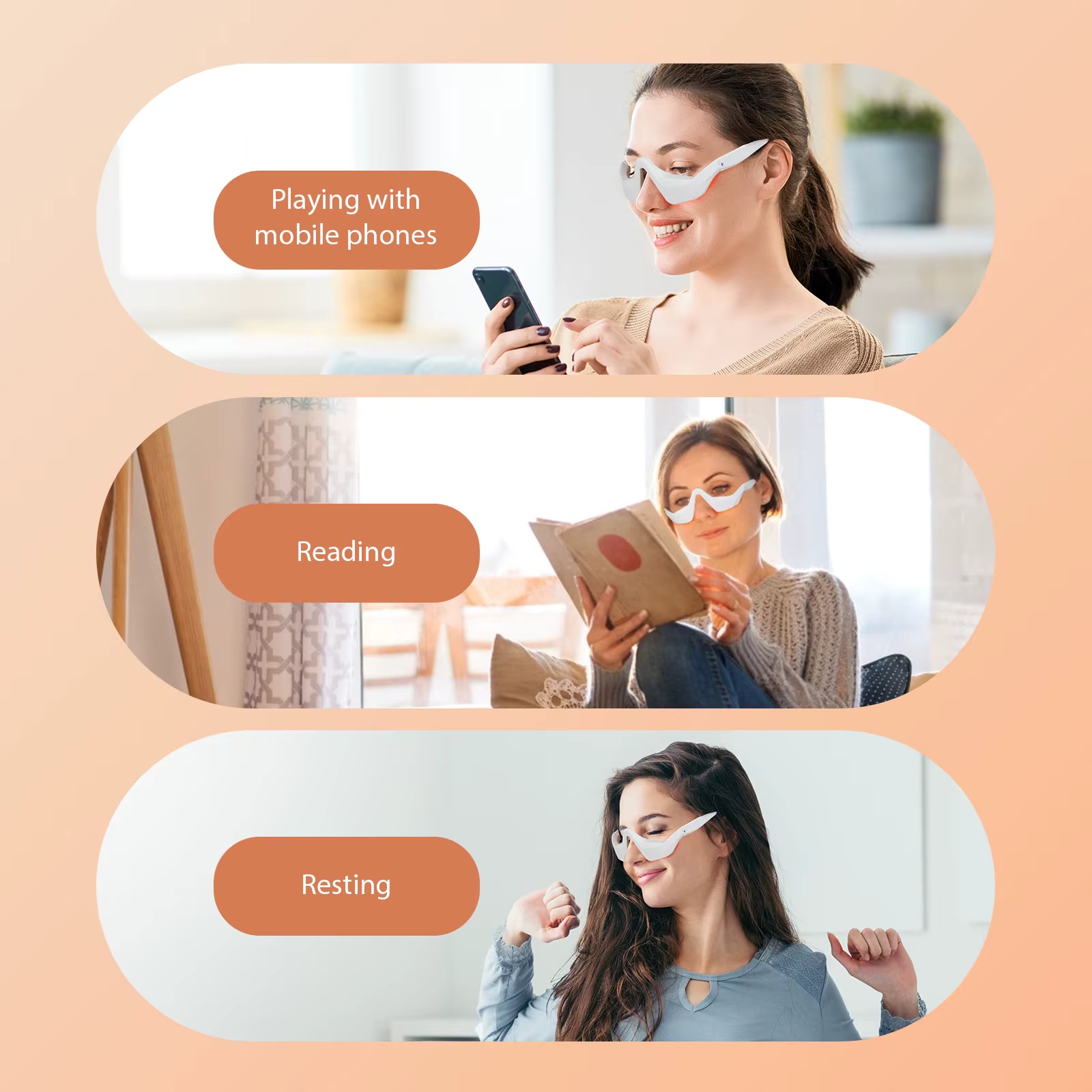 Kacamata Pijat Mata EMS Cahaya - Light Therapy Glasses ulasan dan harga