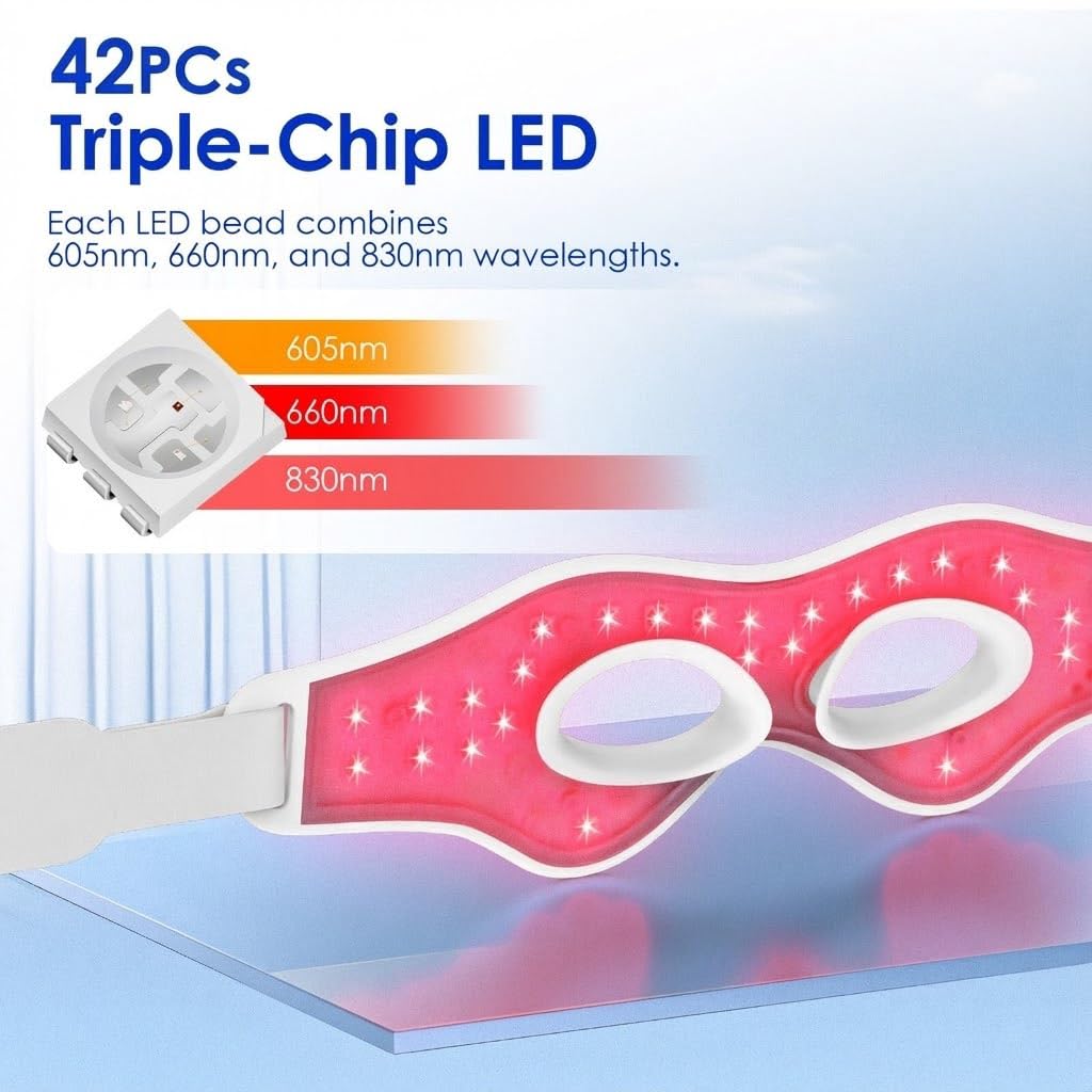 Alat Pijat Mata EMS Cahaya Mer - Light Therapy Glasses ulasan dan harga